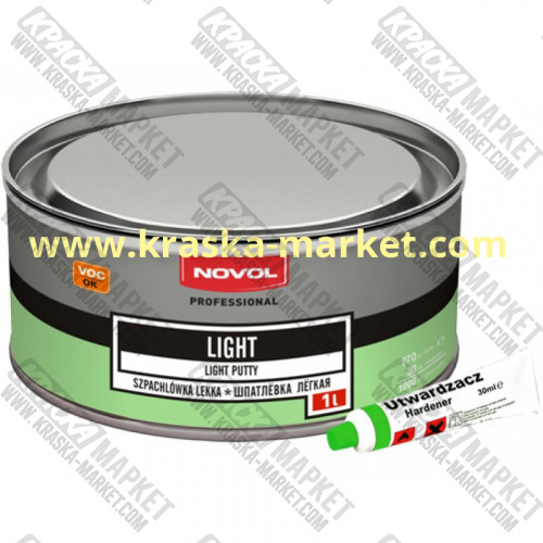 Шпатлевка легкая  Light . Вес(кг): 1.0 л. Торговая марка: Новол