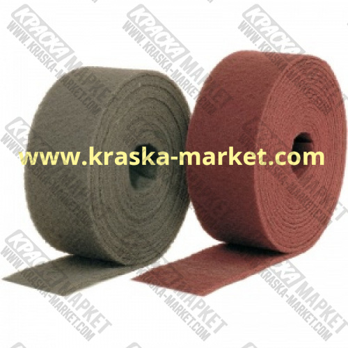 Скотч брайт ultra fine (HankoFlex). Цвет: серый. Зерно: 800 - 1000. Размер: 115мм x 10м. Торговая марка: HANKO.