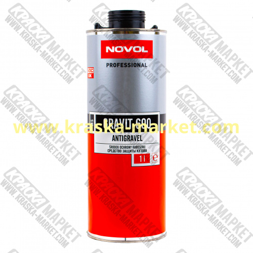 Защитное покрытие антигравий GRAVIT 600 MS. Цвет: черный. Вес(кг): 1,0 л. Торговая марка: Novol.