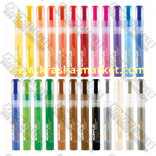 Маркер Acrylic extra fine 0.7 мм. Цвет: медь. Артикул: 371455. Производитель: Montana.