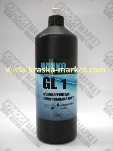 Полировальная паста крупнозернистая GL1. Объем(м3): 1,3кг. Торговая марка: HANKO.