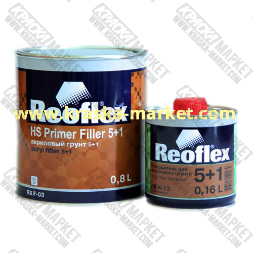 Акриловый 2К грунт 5+1черный(0,8л+0,16л) REOFLEX/6