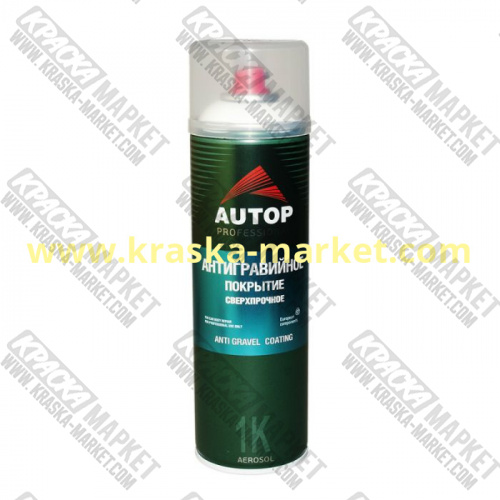 Антигравийное покрытие в аэрозольном баллоне ANTI GRAVEL COATING  650. Цвет: серый. Объем(м3): 650 мл. Бренд: AUTOP PROFESSIONAL.