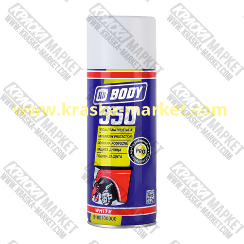 Антигравийное покрытие в аэрозольном баллоне 950. Цвет: черный. Упаковка: 0,4 л. Торговая марка: BODY.