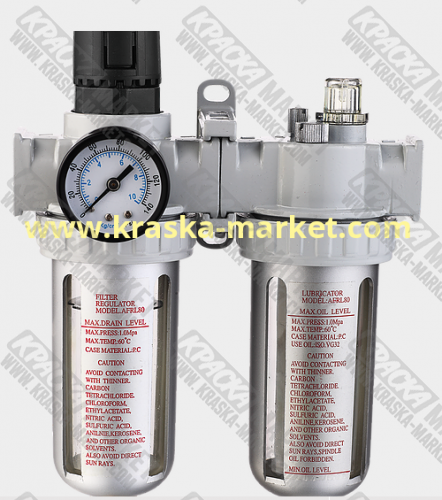 Фильтр-влагоотделитель с регулятором давления и манометром AFRL80. Бренд: REMIX.