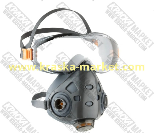 9500 Air Optics Полумаска фильтрующая с интегрированными очками Размер L. JetaPro