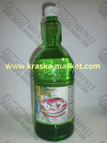 Растворитель 647. Объем(м3): 1,0 л. Торговая марка: МОЖХИМ.