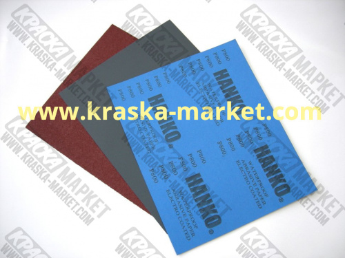 Водостойкая наждачная бумага. Зерно: Р120. Торговая марка: HANKO.