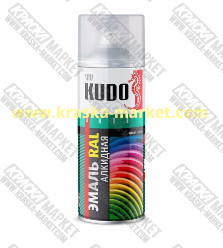 Краска алкидная в аэрозольном баллоне. Цвет: RAL 8007 желтовато-коричневый. Торговая марка: KUDO.