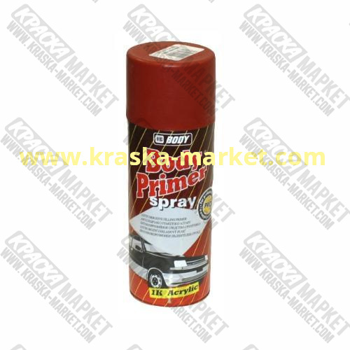 Грунт акриловый 1К в аэрозольном баллоне. Цвет: серый. Упаковка: 0,4 л. Торговая марка: BODY.