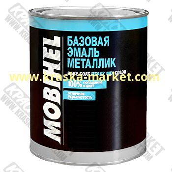Базовая автоэмаль металлик. Цвет: № HYUNDAI sleek silver RHM. Объем(м3): 1,0кг. Производитель: Mobihel.