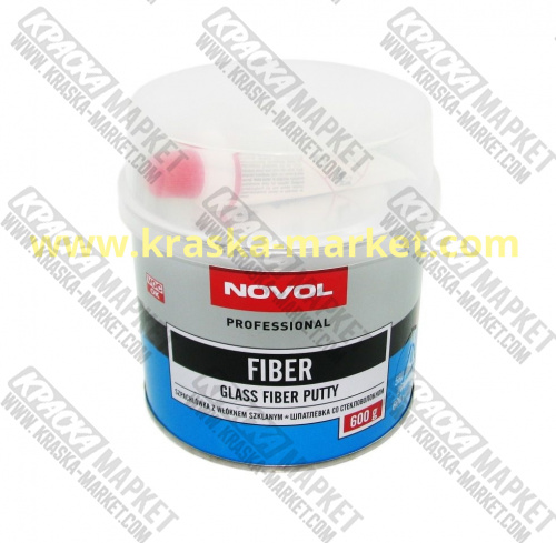 Шпатлевка со стекловолокном fiber. Вес(кг): 0,6 кг. Торговая марка: Novol.