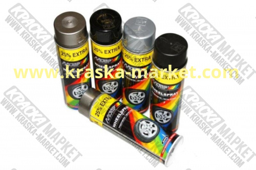 Краска для дисков в аэрозольном баллоне. Цвет: белый. Объем(м3): 500 мл. Артикул: 04003IG. Производитель: Мотип.