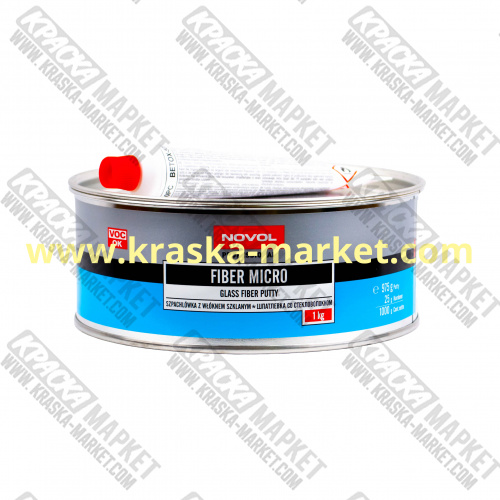 Шпатлевка со стекловолокном mikro fiber. Вес(кг): 1,0 кг. Торговая марка: Novol.