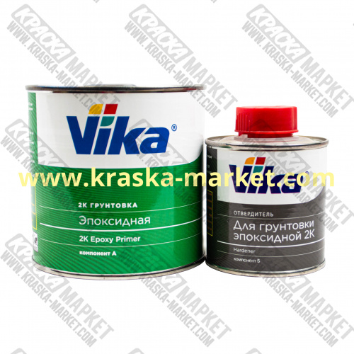 Грунт эпоксидный 2К. цвет: серый. Фасовка: 1,2+0,17. Торговая марка: Вика.