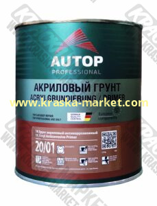 Грунт антикоррозионный акриловый 1К. Цвет: черный. Объем(м3): 1,0 л. Производитель: AUTOP PROFESSIONAL.