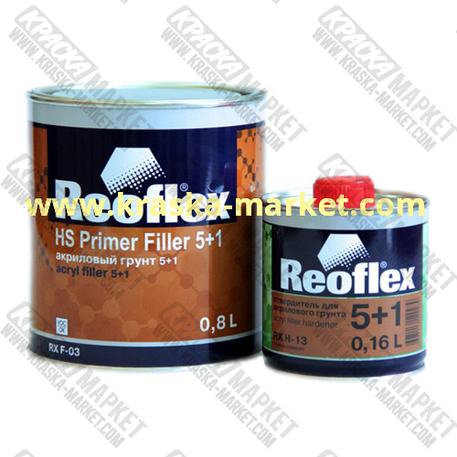 Акриловый 2К грунт 5+1серый (0,8л+0,16л) REOFLEX/6