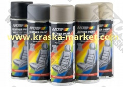 Эмаль для кожи в аэрозольном баллоне. Цвет: охра коричневая. Объем(м3): 200 мл. Артикул: 04237BS. Производитель: Мотип.