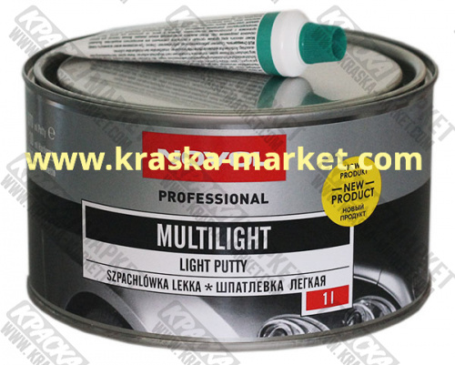 Шпатлевка легкая MULTILIGHT. Вес(кг): 1 л. Торговая марка: Новол.