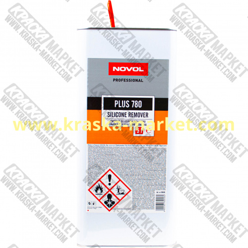 Смывка силикона PLUS 780. Вес(кг): 5,0л. Торговая марка: Новол.