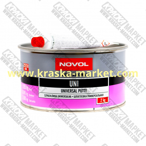 Шпатлевка универсальная UNI. Вес(кг): 1,8-2 кг. Торговая марка: Новол.