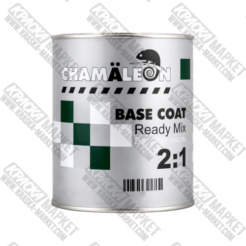 Базовая автоэмаль металлик. Цвет: Renault  D69 gris platine. Объем(м3): 1,0 л. Производитель: CHAMAELEON