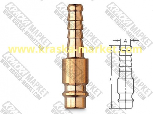 Штуцер «папа» быстросъемный для шланга. Артикул: 699 39. Бренд: WURTH.