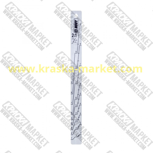 Мерная линейка 2:1 - 4:1. Торговая марка: BODY.