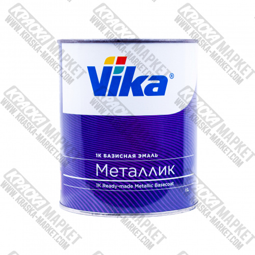 Базовая автоэмаль металлик, цвет: 676 чёрная жемчужина. Упаковка: 0,9кг. Торговая марка: Вика.