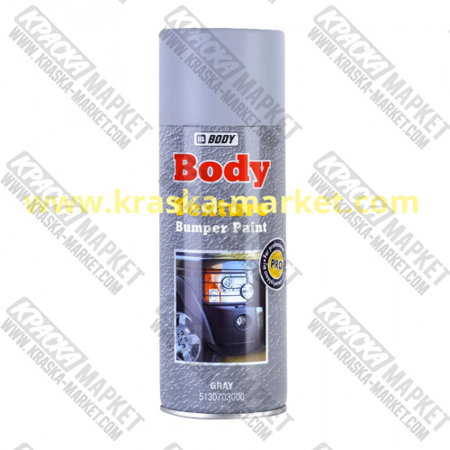 Краска текстурная в аэрозольном баллоне. Цвет: черный. Упаковка: 0,4л. Торговая марка: BODY.