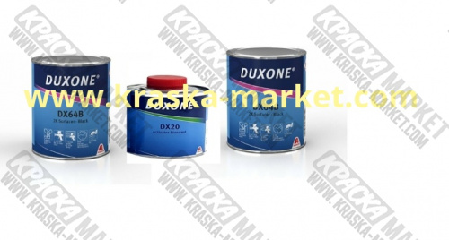 Грунт - наполнитель 2К  DX64G. Цвет: черный. Объем(м3): 1+1 л+0,5л. Бренд: Duxone.