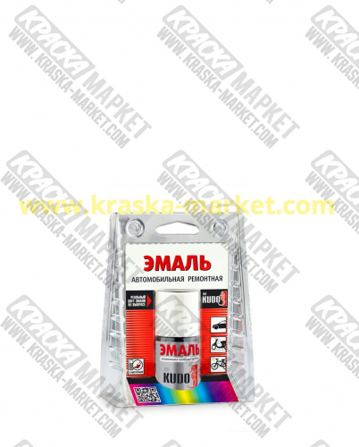 Эмаль автомобильная ремонтная во флаконе с кисточкой. Цвет: буран газ. Объем(м3): 15 мл. Торговая марка: KUDO.