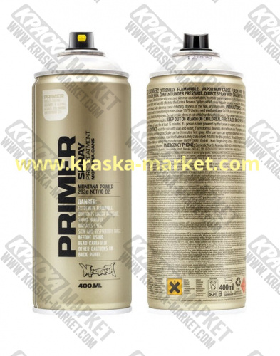 Грунт для пластика в аэрозольном баллоне. Объем(м3): 400 мл. Артикул: T2000. Производитель: Montana.