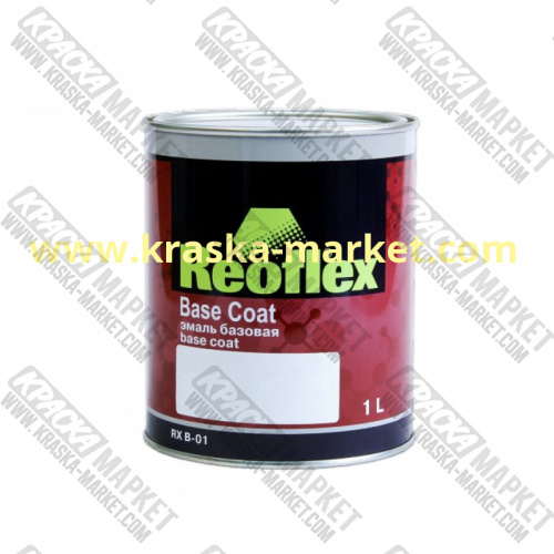 Эмаль базовая. Цвет: черный. Объем(м3): 1,0 л. Производитель: Reoflex.