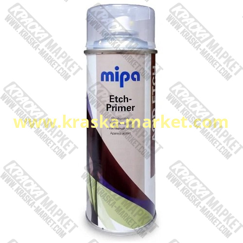 Аэрозольный протравливающий кислотный грунт. Цвет: желто-зеленый. Объем(м3): 400мл. Артикул: 213090000. Производитель: Mipa.