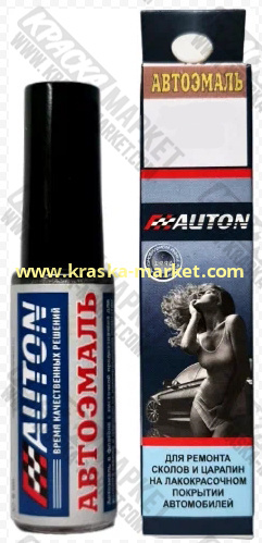 Эмаль автомобильная ремонтная во флаконе с кисточкой. Цвет: TOYOTA 1D4 - Liquid Silver. Объем(м3): 8 мл. Производитель: Auton.