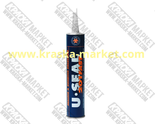 Клей для вклейки стекол 201 Fast (быстрый). Цвет: черный. Объем(м3): 310 мл. Бренд: U-SEAL.