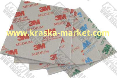 Абразивная губка SOFTBACK Superfine/Сверхтонкое зерно, 115 x 140. арт. 03810. Торговая марка: 3М