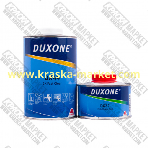 Лак акриловый быстросохнущий  DX44. Объем(м3): 1,0л+0,25л. Бренд: Duxone.