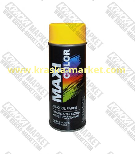 Краска в аэрозольном баллоне (НИТРА) RAL 9010. Цвет: белая. Упаковка: 400мл. Бренд: MAXIcolor.