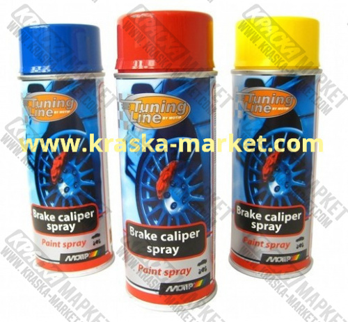 Краска для суппортов в аэрозольном баллоне. Цвет: синий. Объем(м3): 400 мл. Артикул: 04099. Производитель: Мотип.