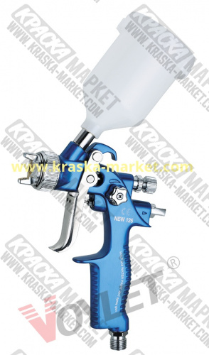 Краскопульт NEW-125  верхний бачок. Диаметр сопла: 0,8мм. Производитель: VOYLET.