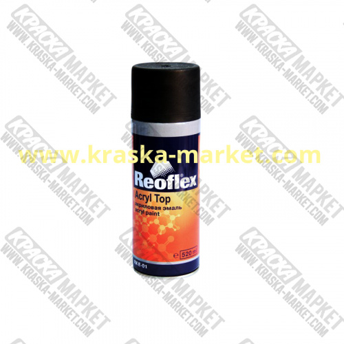 Акриловая краска в аэрозольном баллоне. Цвет: черный матовый. Объем(м3): 520 мл. Производитель: Reoflex.