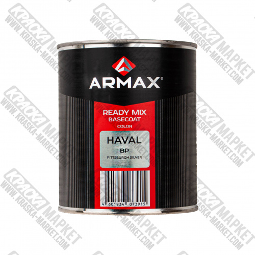 Базовая автоэмаль металлик, цвет: HAVAL BP PITTSBURGH SILVER. Объем(м3): 1,0 кг. Бренд: Armax.