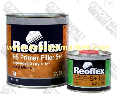 Акриловый 2К грунт 5+1серый (2,5л+0,5л) REOFLEX/6