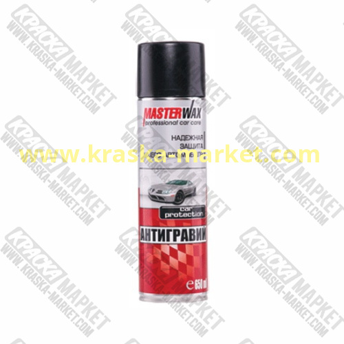 Антигравий в аэрозольном баллоне. Цвет: черный. Объем(м3): 650 мл. Производитель: Masterwax.