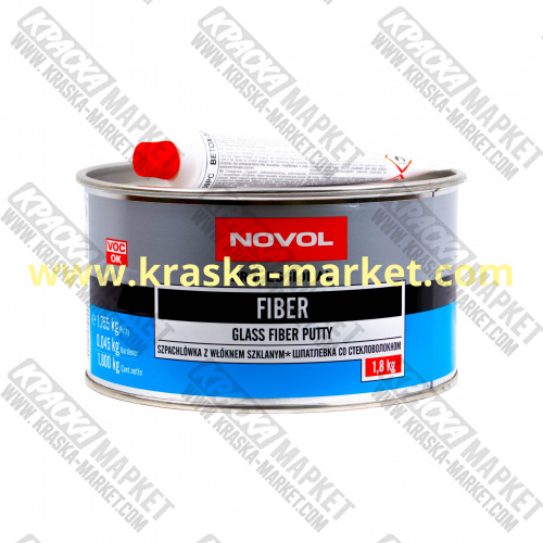 Шпатлевка со стекловолокном fiber. Вес(кг): 1,8 кг. Торговая марка: Novol.
