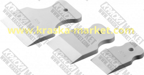 Набор белых резиновых шпателей (40-60-80мм). Упаковка: 3 шт. Артикул: 1027-Н3. Торговая марка: Stayer.