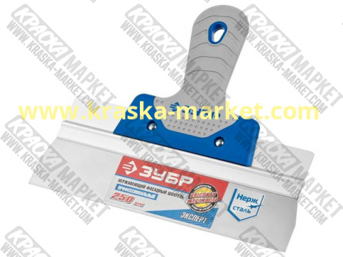 Шпатель профи  из нержавеющий стали, с двухкомпонентной ручкой. Размер: 250 мм. Артикул: 10049-25. Торговая марка: Stayer.