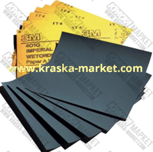 Водостойкая наждачная бумага Р 500. Артикул: 01974. Торговая марка: 3М.